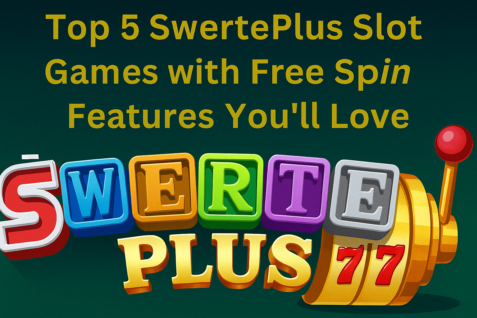 Top 5 SwertePlus Slot Games with Free Spin Features You’ll Love